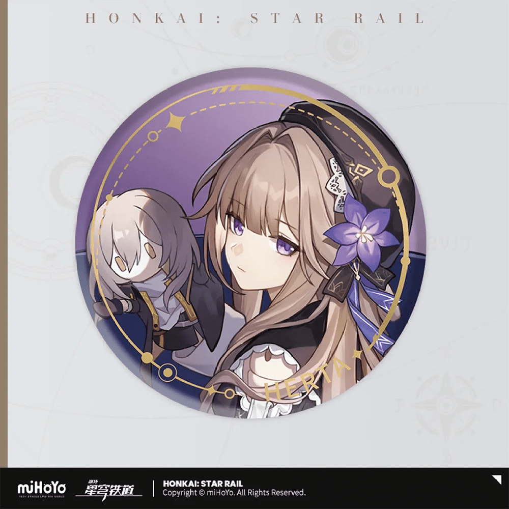 [Honkai Star Rail] The Erudition Character Warp Artwork Can Badge - Herta - Otaku Collectives