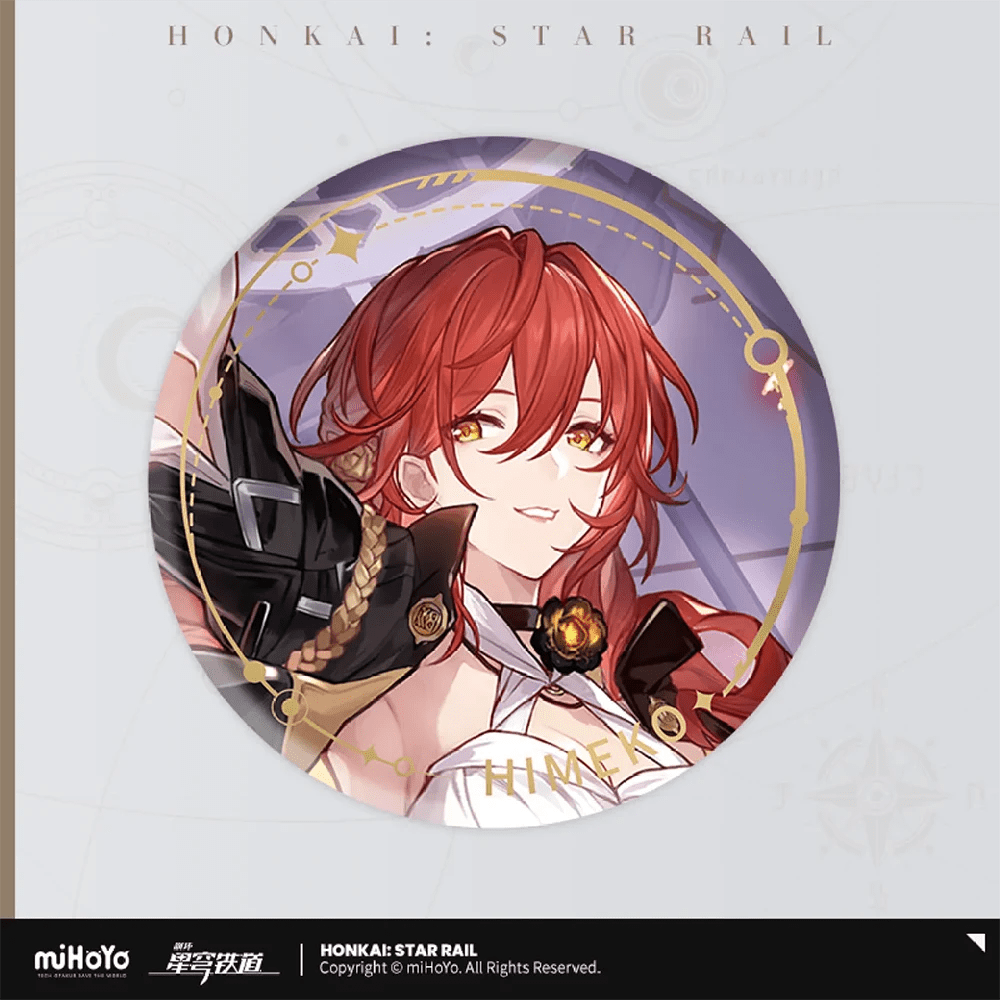 [Honkai Star Rail] The Erudition Character Warp Artwork Can Badge - Himeko - Otaku Collectives