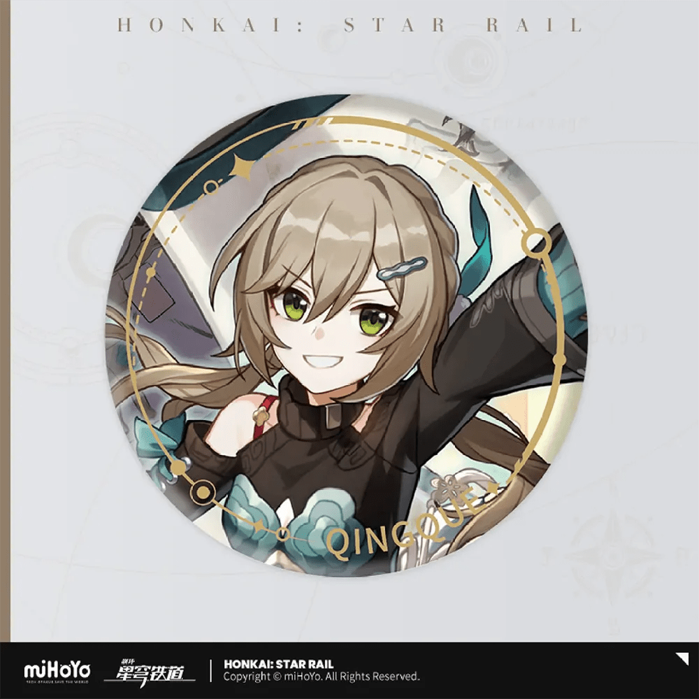 [Honkai Star Rail] The Erudition Character Warp Artwork Can Badge - Qingque - Otaku Collectives