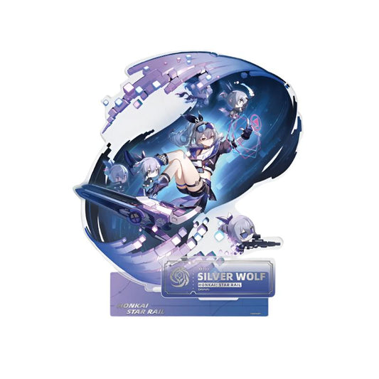 [Honkai Star Rail] The Nihility Character Warp Artwork Acrylic Stand - Silver Wolf - Otaku Collectives