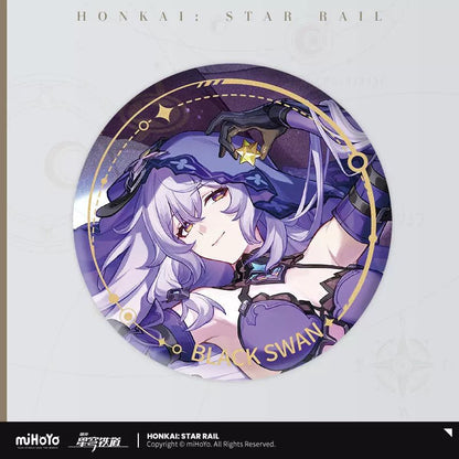 [Honkai Star Rail] The Nihility Character Warp Artwork Can Badge - Black Swan - Otaku Collectives