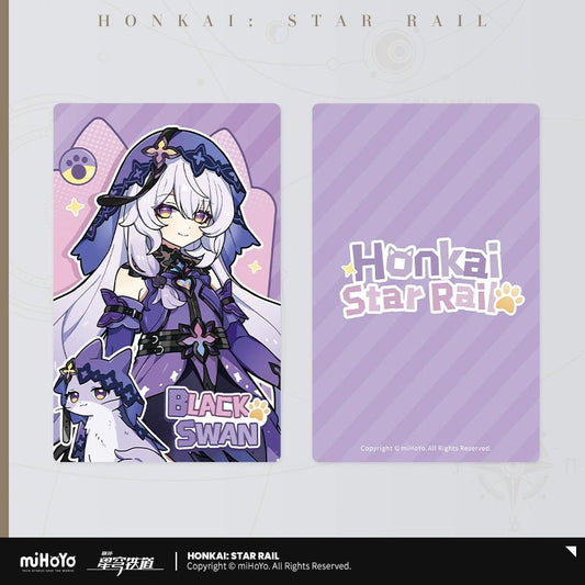 [Honkai Star Rail] Tiny Cat Series Laser Collectible Tickets - Black Swan - Otaku Collectives