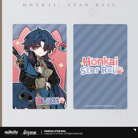 [Honkai Star Rail] Tiny Cat Series Laser Collectible Tickets - Blade - Otaku Collectives