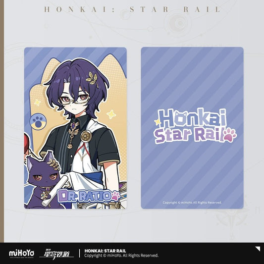 [Honkai Star Rail] Tiny Cat Series Laser Collectible Tickets - Dr. Ratio - Otaku Collectives