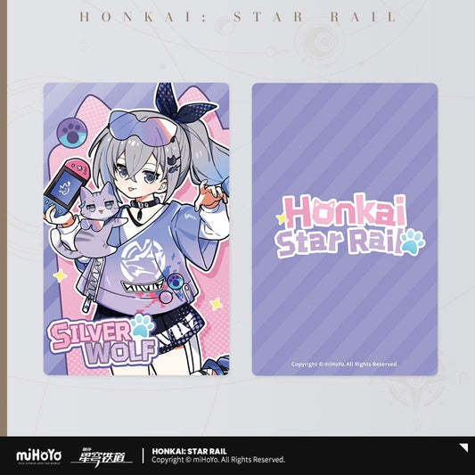 [Honkai Star Rail] Tiny Cat Series Laser Collectible Tickets - Silverwolf - Otaku Collectives