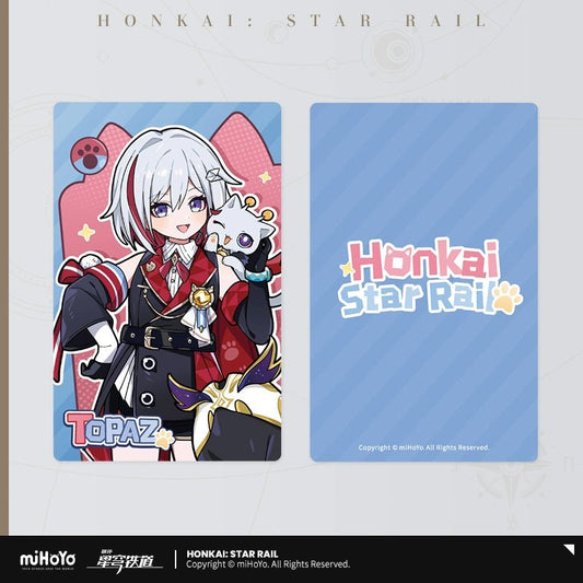 [Honkai Star Rail] Tiny Cat Series Laser Collectible Tickets - Topaz - Otaku Collectives