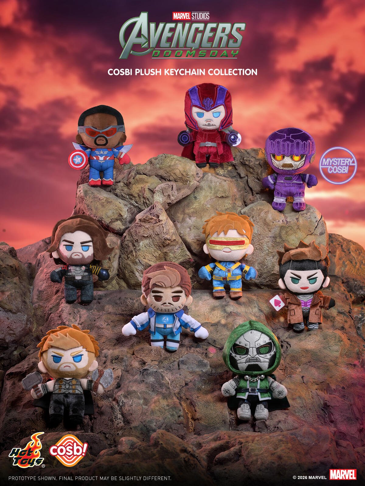 Hot Toys Cosbi Avengers 5: Doomsday Plush Pendant Blind Box - Otaku Collectives
