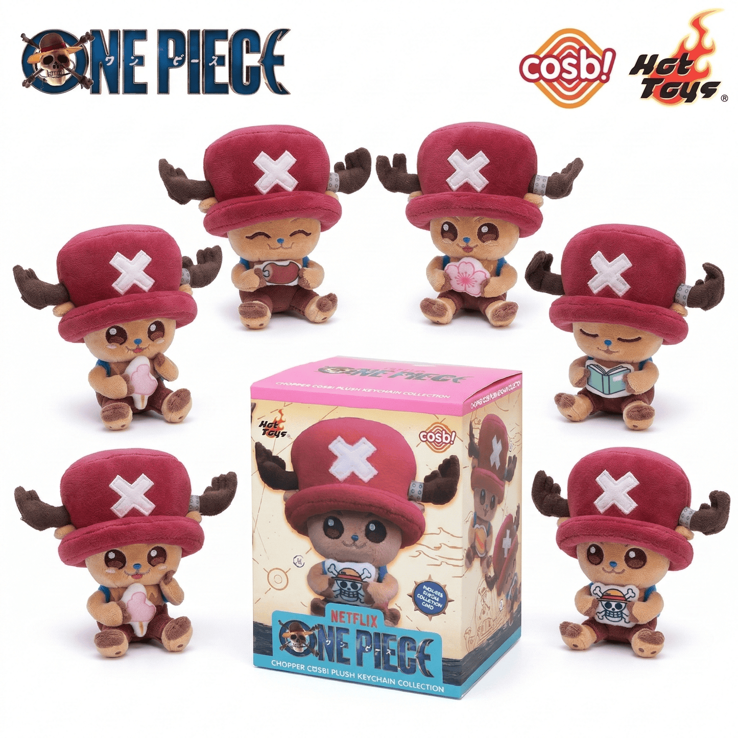 Hot Toys Cosbi One Piece Chopper Plush Keychain - Otaku Collectives