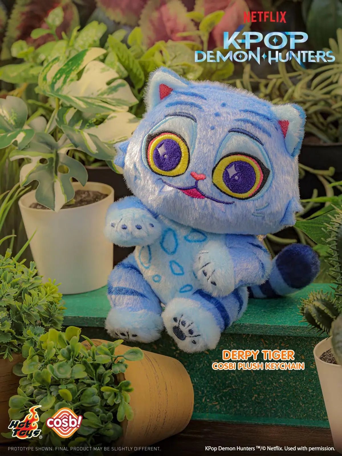 Hot Toys K-Pop Demon Hunters Derpy Tiger Plush Keychain Blind Box - Otaku Collectives