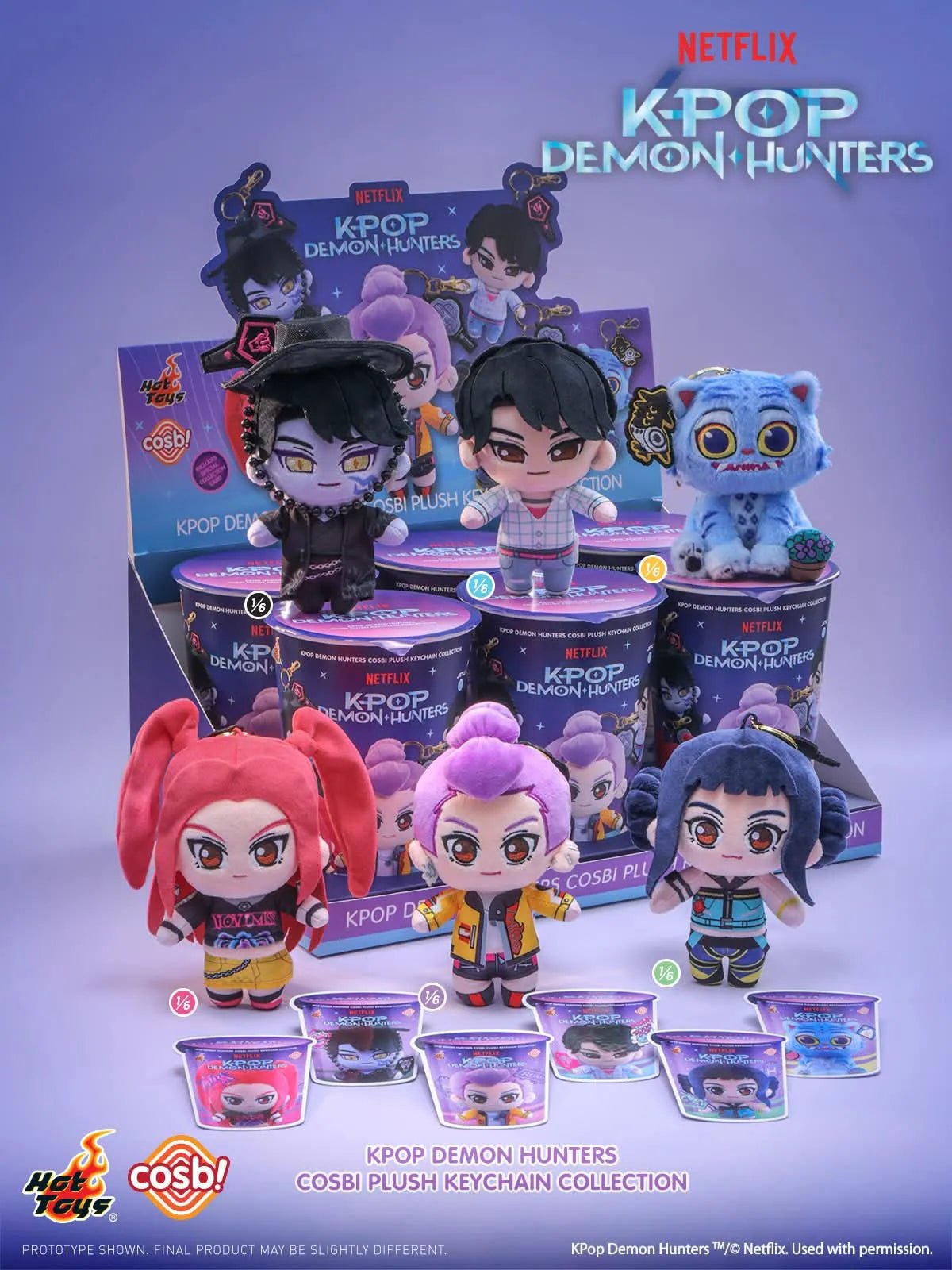 Hot Toys Netflix K-Pop Demon Hunters Cosbi Plush Keychain Blind Box - Otaku Collectives