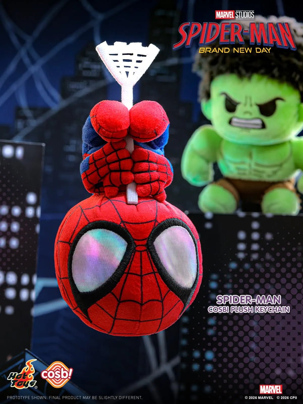Hot Toys Spider-Man Brand New Day Cosbi Plush Keychain Blind Box - Otaku Collectives