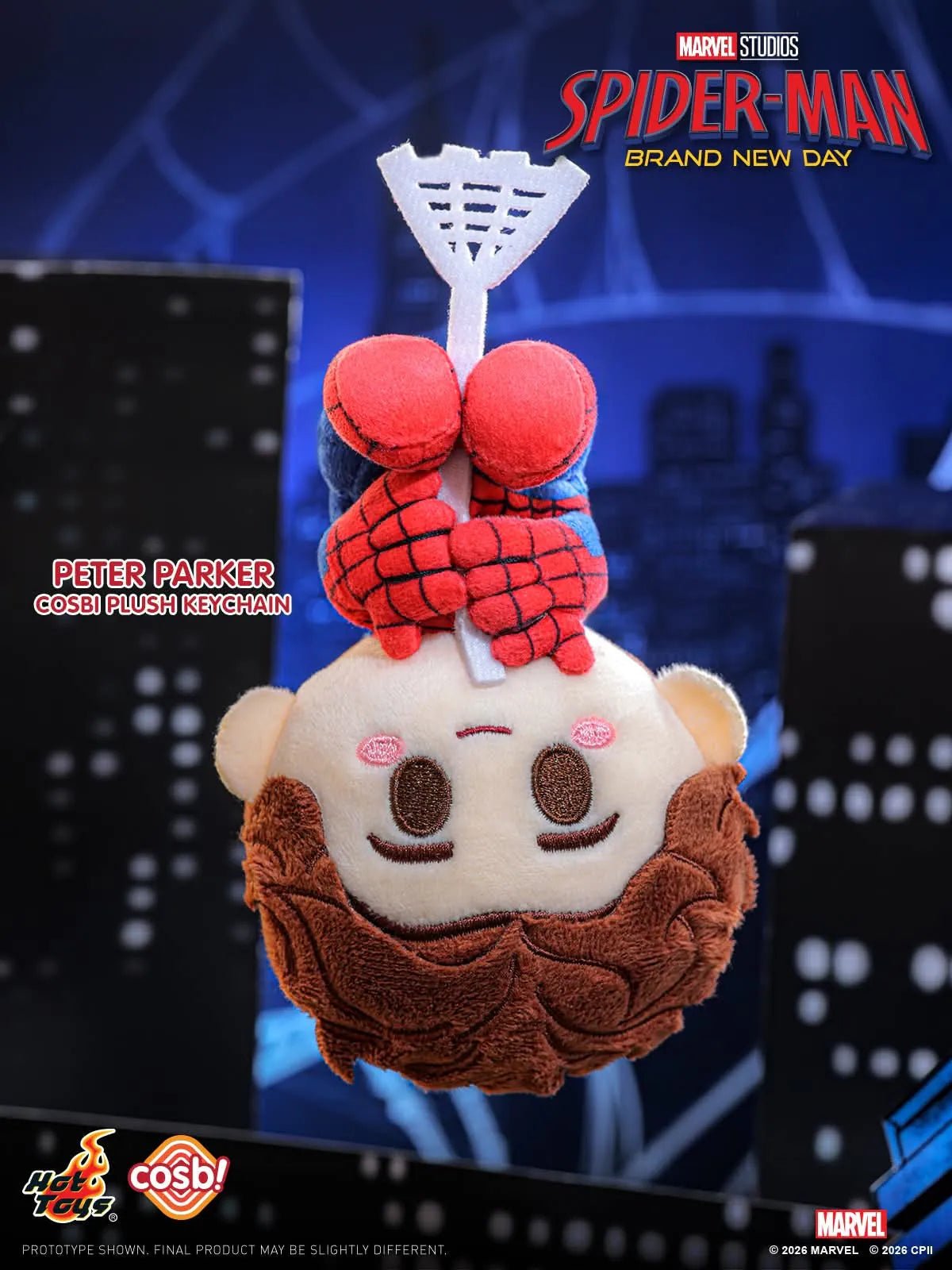 Hot Toys Spider-Man Brand New Day Cosbi Plush Keychain Blind Box - Otaku Collectives