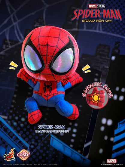 Hot Toys Spider-Man Brand New Day Cosbi Plush Keychain Blind Box - Otaku Collectives