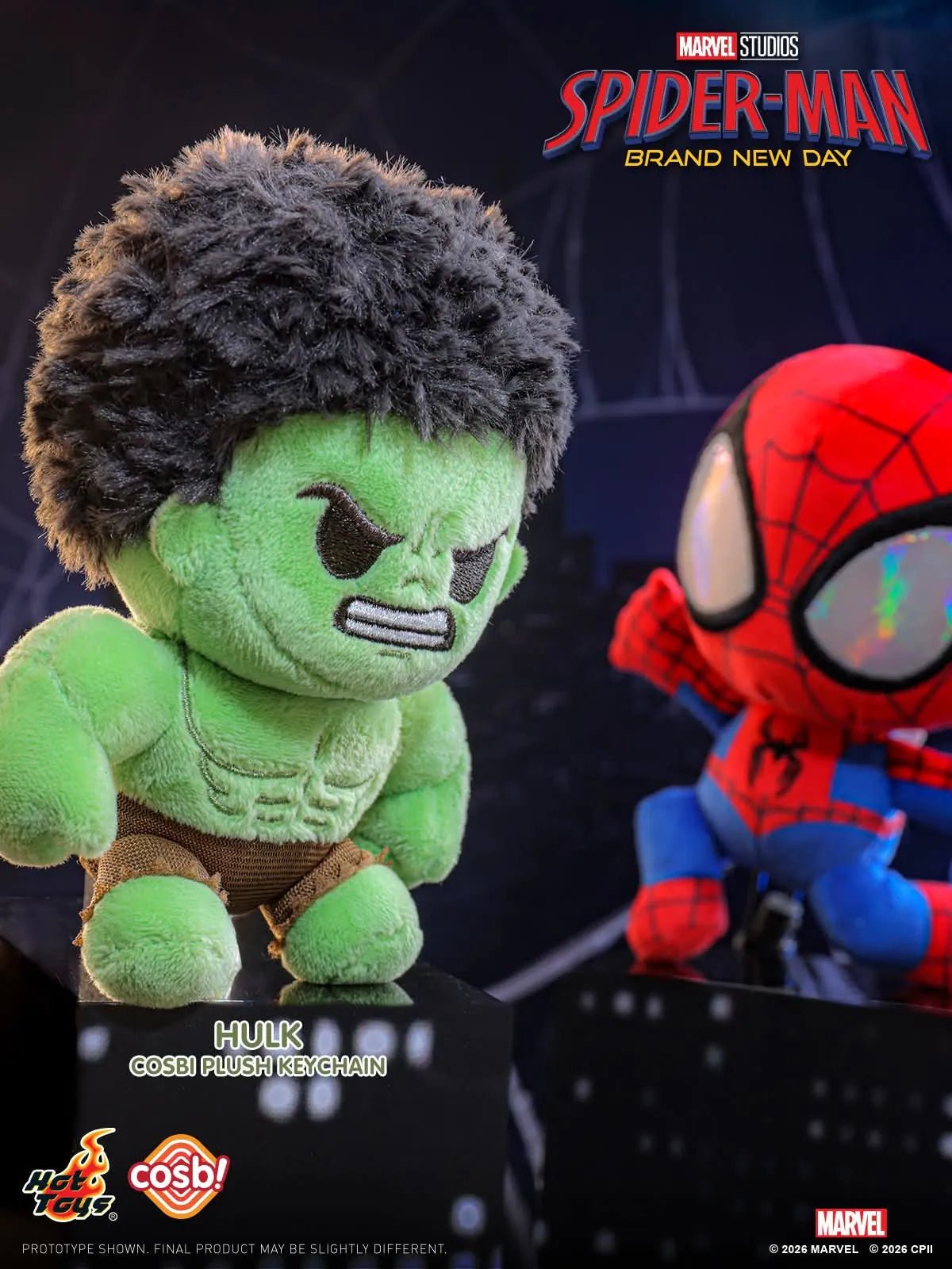 Hot Toys Spider-Man Brand New Day Cosbi Plush Keychain Blind Box - Otaku Collectives