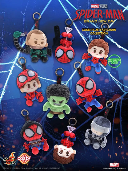 Hot Toys Spider-Man Brand New Day Cosbi Plush Keychain Blind Box - Otaku Collectives