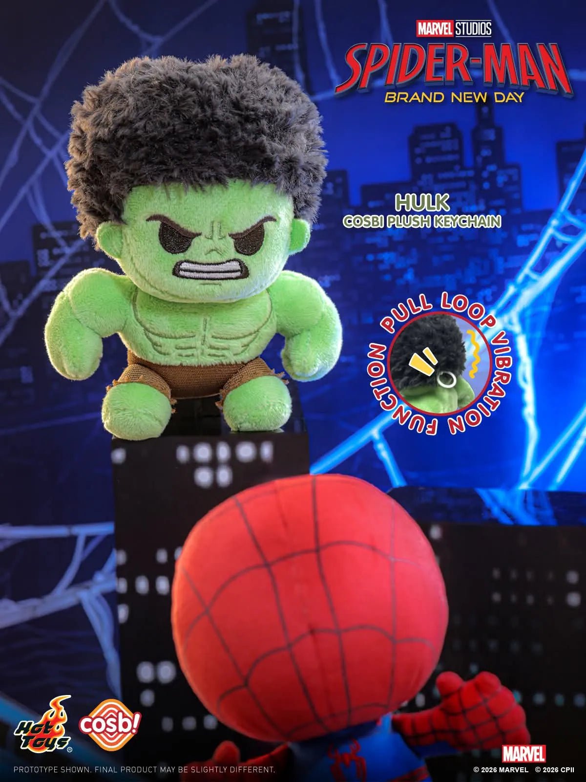 Hot Toys Spider-Man Brand New Day Cosbi Plush Keychain Blind Box - Otaku Collectives