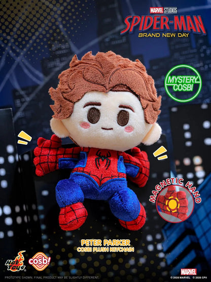 Hot Toys Spider-Man Brand New Day Cosbi Plush Keychain Blind Box - Otaku Collectives