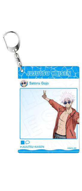 [Jujutsu Kaisen] Kaitama Tamaori Instant Photo Style Acrylic Keychain Okinawa "Menso - re ver." Gojo - Otaku Collectives