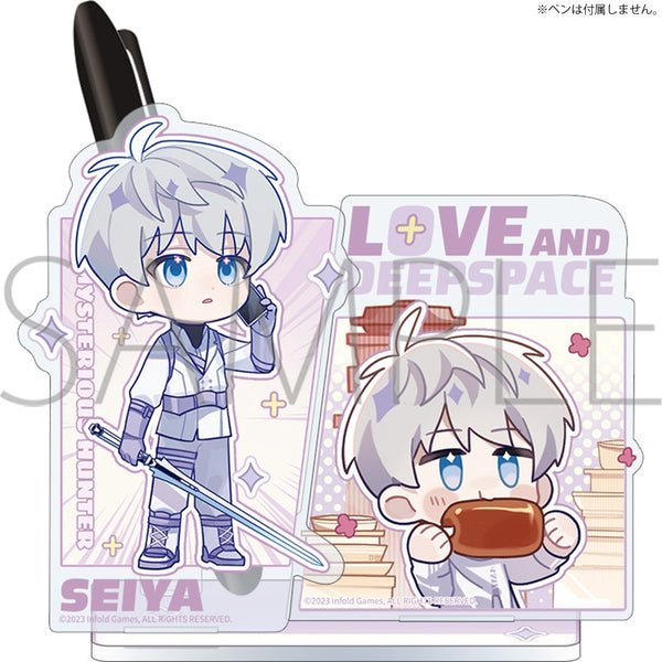 [Love and Deepspace] Rinkuu Petit News Series Acrylic Pen Holder - Xavier - Otaku Collectives
