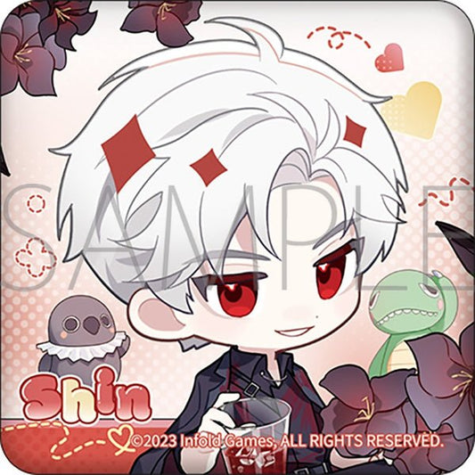 [Love and Deepspace] Rinkuu Petit News Series Cushion Can Badge - Sylus - Otaku Collectives