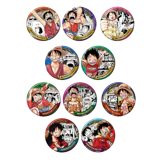 [One Piece] Collection Can Badge "HEROES" [Monkey D. Luffy]