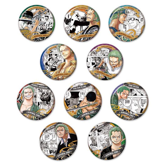 [One Piece] Collection Can Badge "HEROES" [Roronoa Zoro]