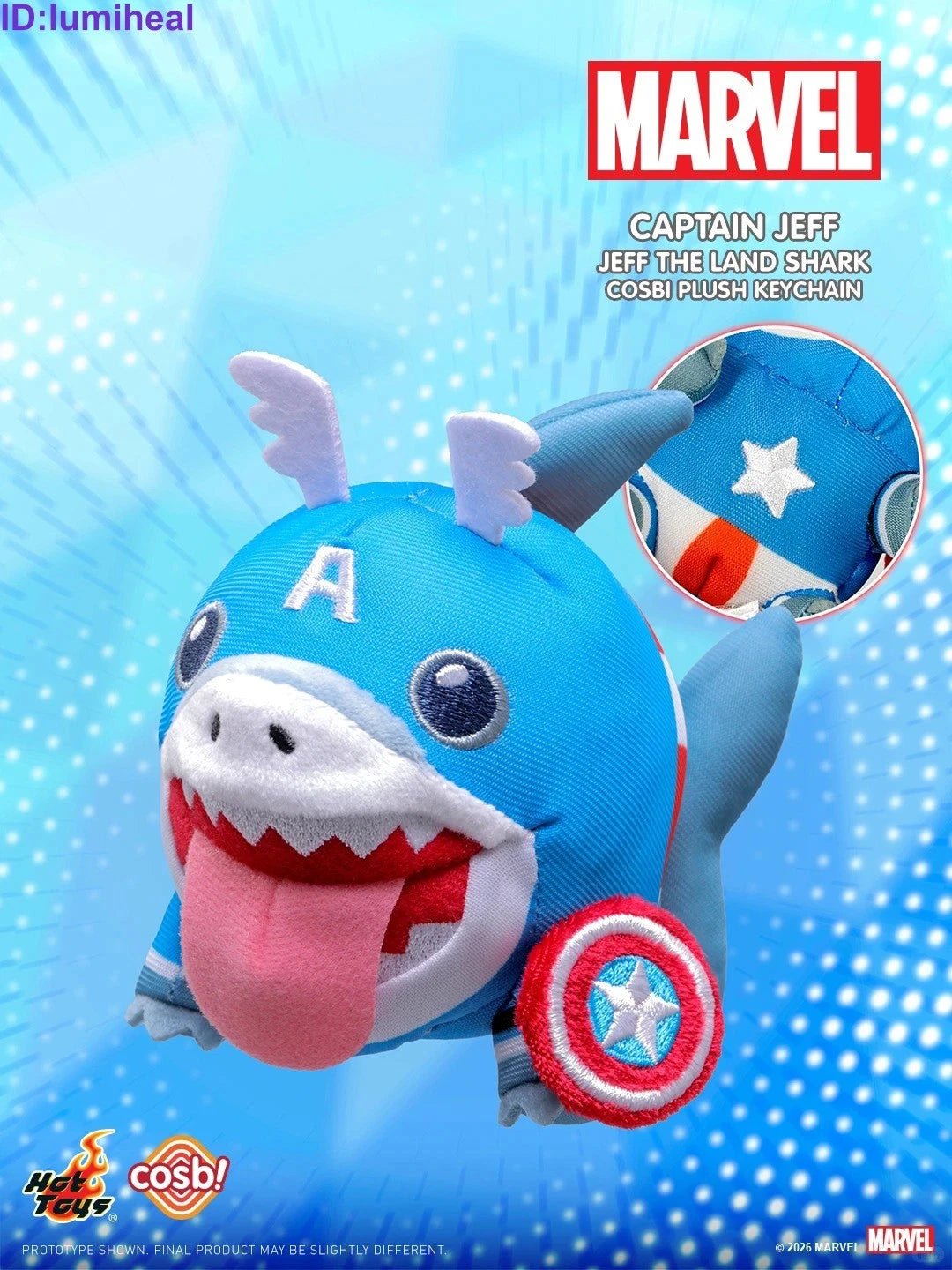 Marvel Comics Cosbi Jeff the Land Shark Random Plush Keychain Blind Box - Otaku Collectives