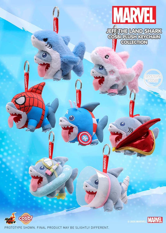 Marvel Comics Cosbi Jeff the Land Shark Random Plush Keychain Blind Box - Otaku Collectives