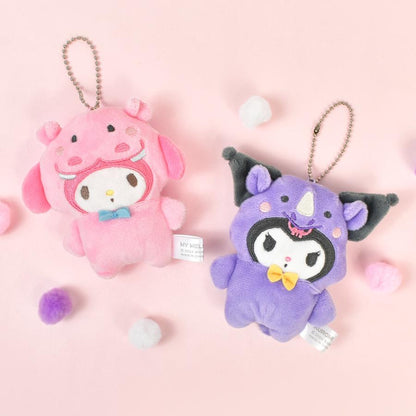 Mascot Keyholder Okaburi Animal Kuromi Sanrio - Otaku Collectives