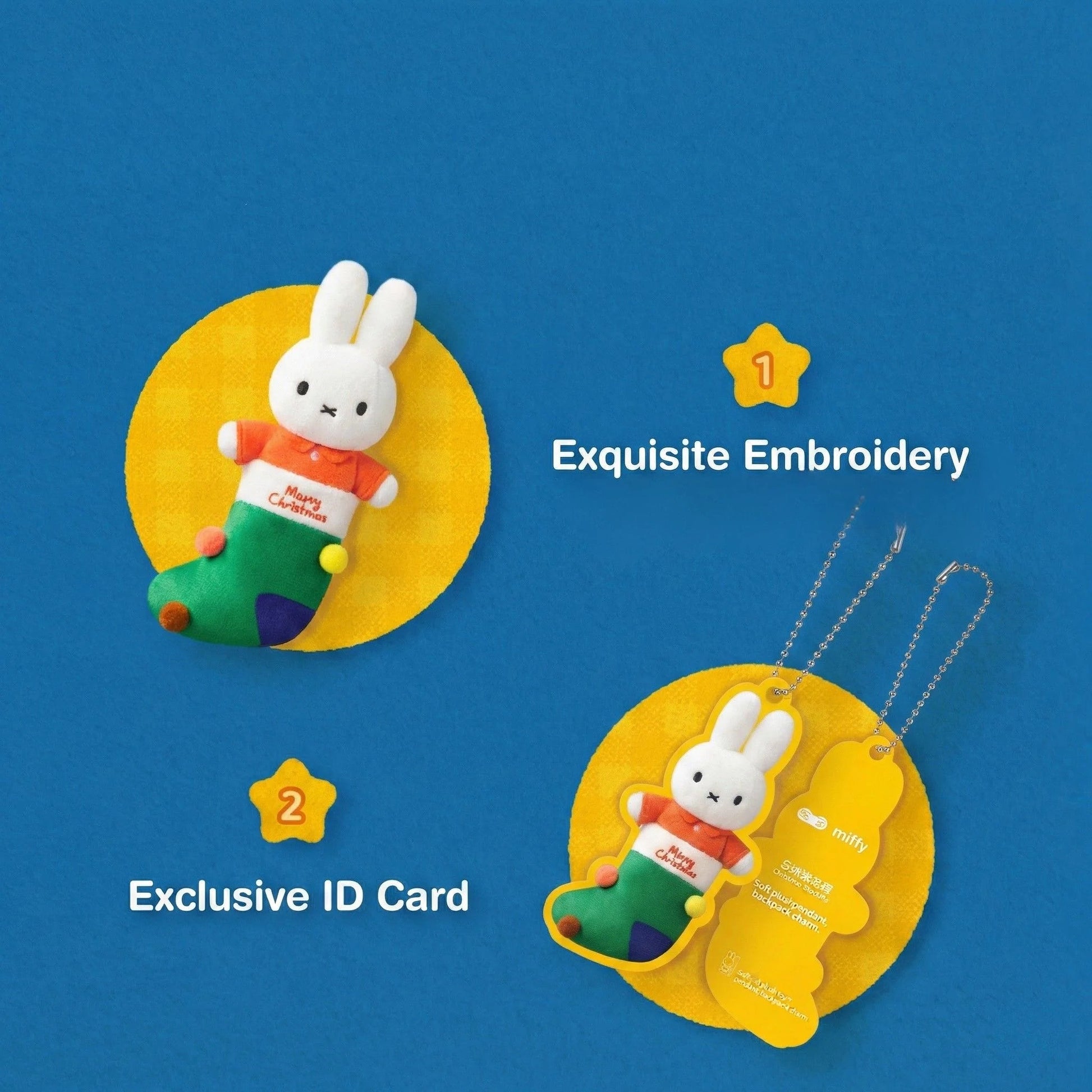 Miffy Winter Series Plush Keychain Blind Box - Otaku Collectives