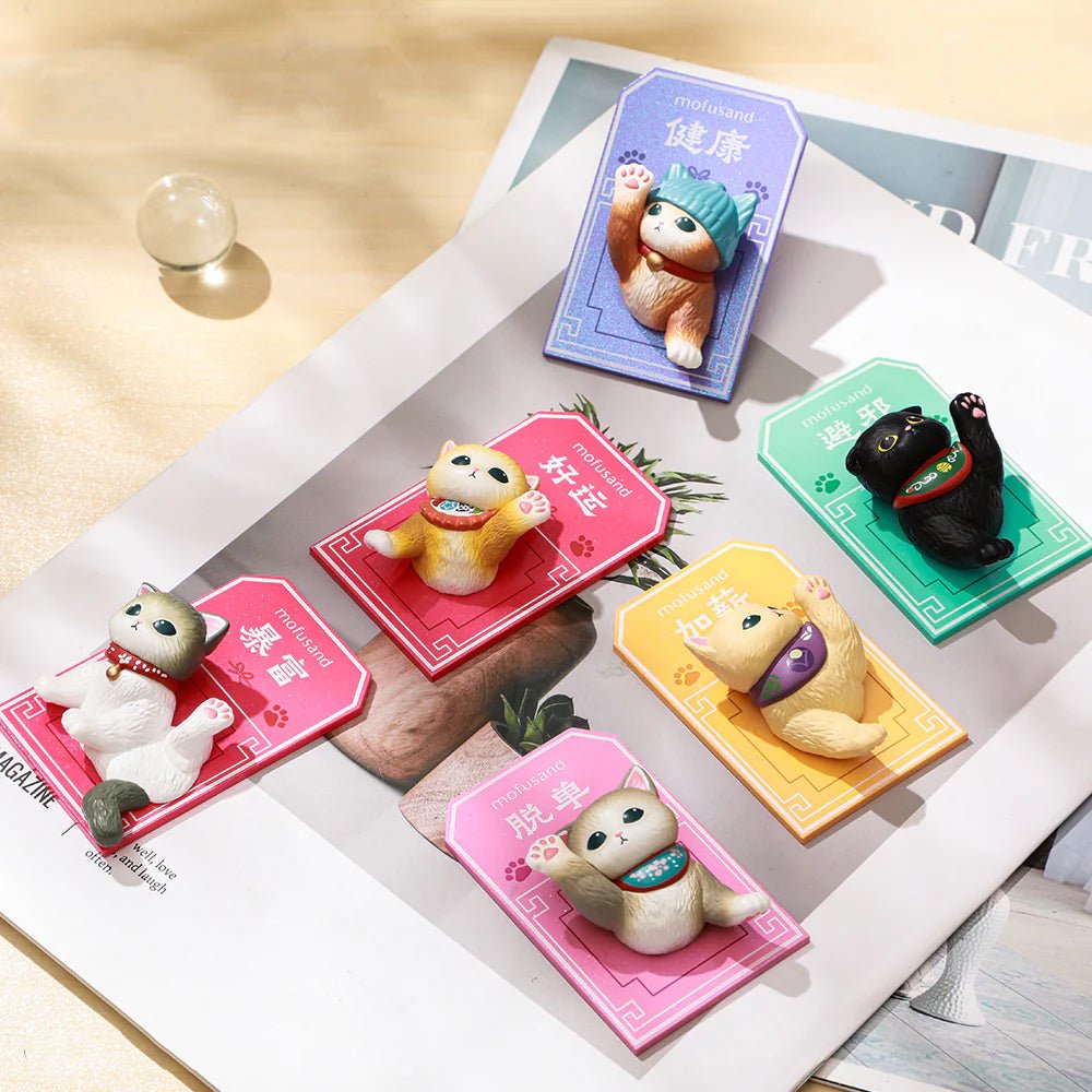 Mofusand Good Luck Refrigerator Magnet - Otaku Collectives