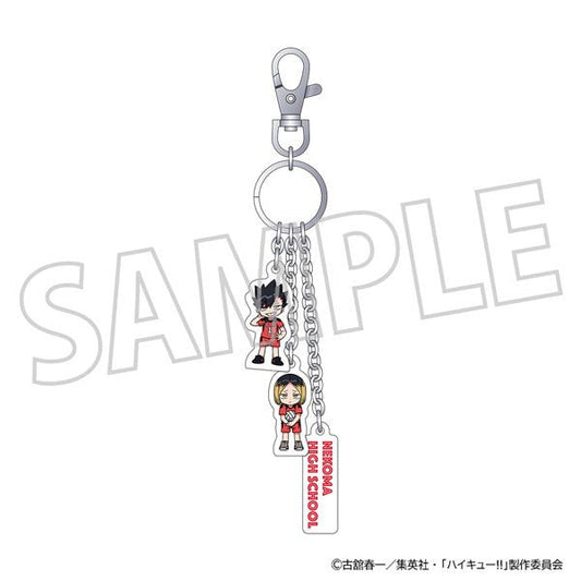 Movic Haikyu!! Tetsuro Kuroo & Kenma Kozume 3 - Part Keychain - Otaku Collectives