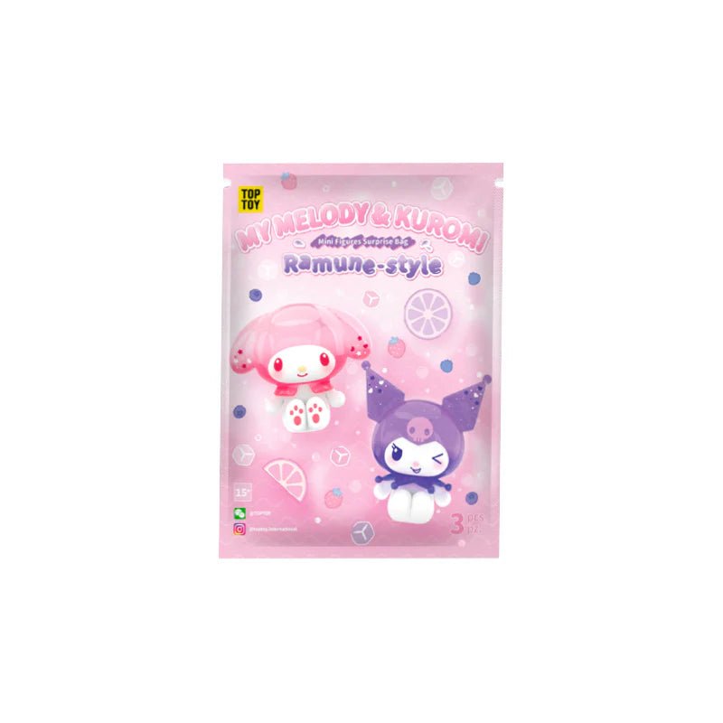 MY MELODY & KUROMI Ramune - Style Mini Figures Surprise Blind Bag by Top Toy - Otaku Collectives