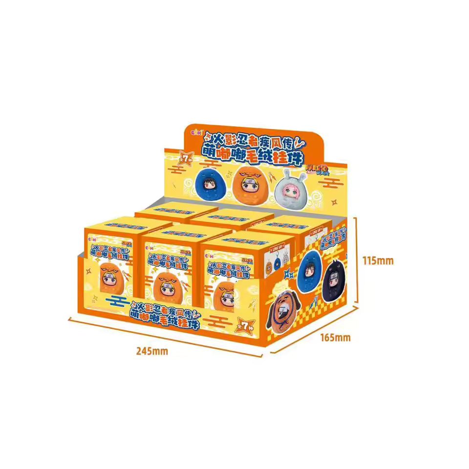 [Naruto Shippuden] Eaki Cute Dudu Series Plush Keychain Toy Series ** BLIND BOX ** - Otaku Collectives