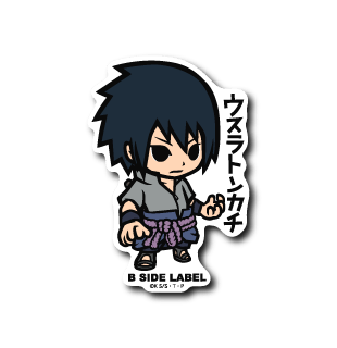 Sasuke Uchiha B-Side Label Sticker - Naruto Collection – Otaku Collectives