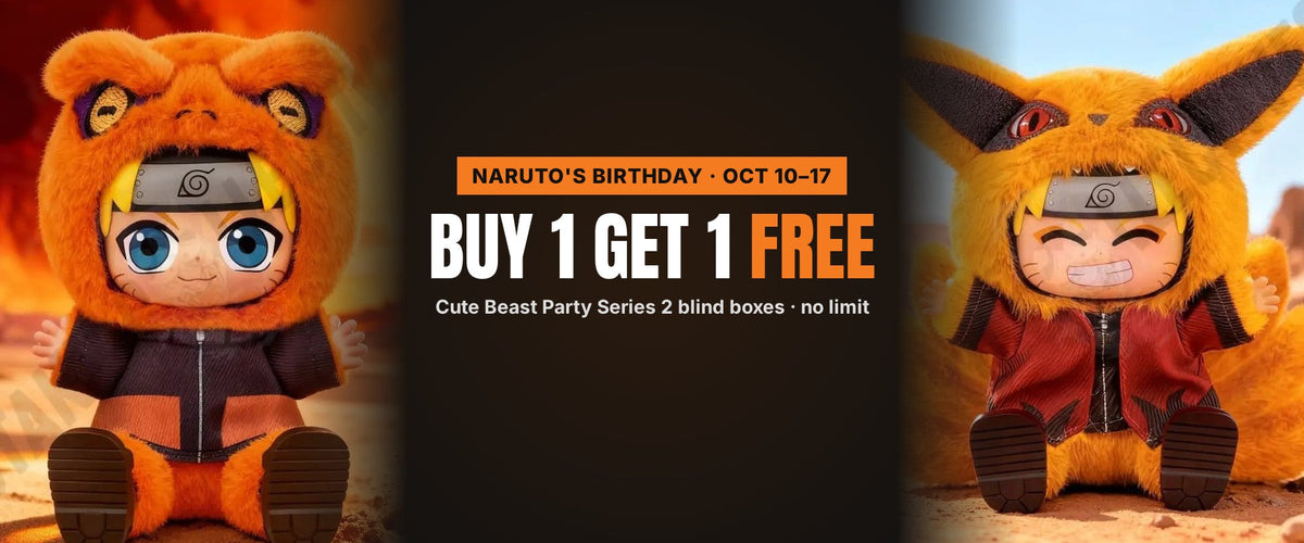 Naruto's Birthday: Buy 1 Get 1 Free on Cute Beast Party Series 2