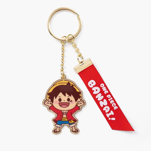 Official ONE PIECE Banzai! Monkey D. Luffy Ribbon Key Charm - Otaku Collectives