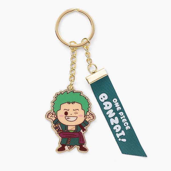 Official ONE PIECE Banzai! Roronoa Zoro Ribbon Key Charm - Otaku Collectives
