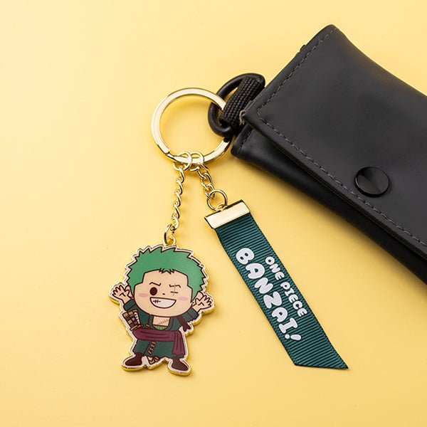 Official ONE PIECE Banzai! Roronoa Zoro Ribbon Key Charm - Otaku Collectives