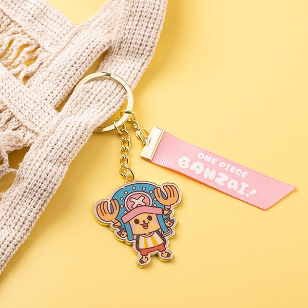 Official ONE PIECE Banzai! Tony Tony Chopper Ribbon Key Charm - Otaku Collectives