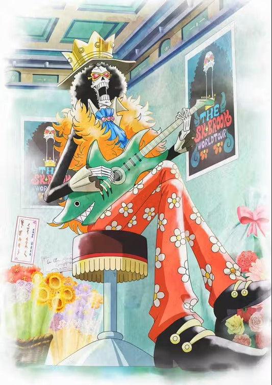 [One Piece] 25th Anniversary Mugiwara Store Postcard - Brook - Otaku Collectives