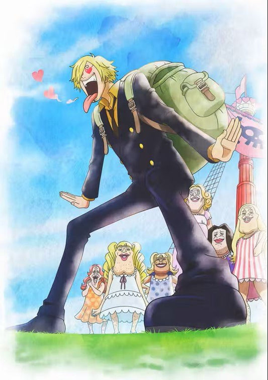 [One Piece] 25th Anniversary Mugiwara Store Postcard - Sanji - Otaku Collectives