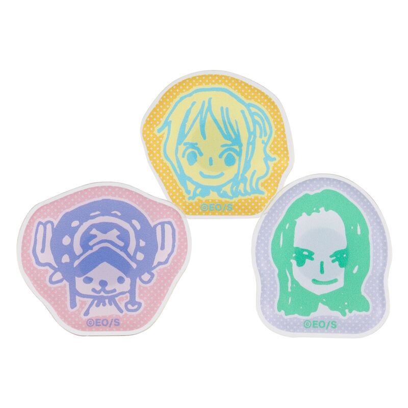 [One Piece] Acrylic Mini Badge Set Nami & Chopper & Robin - Otaku Collectives