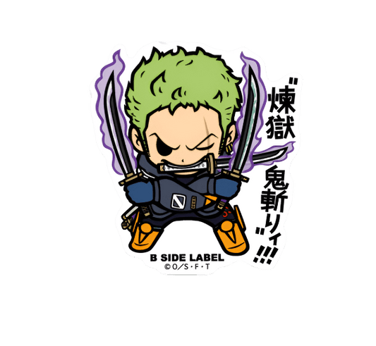 [One Piece] B - Side Label Sticker - Egghead Zoro - Otaku Collectives