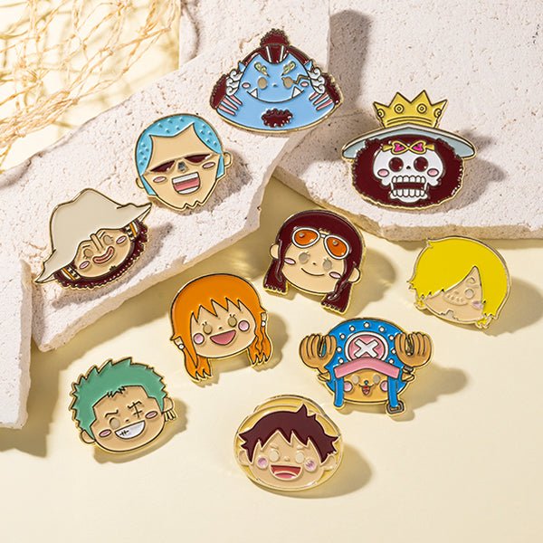[One Piece] Banzai Series Face Pins Collection - 1 Random Blind Box - Otaku Collectives