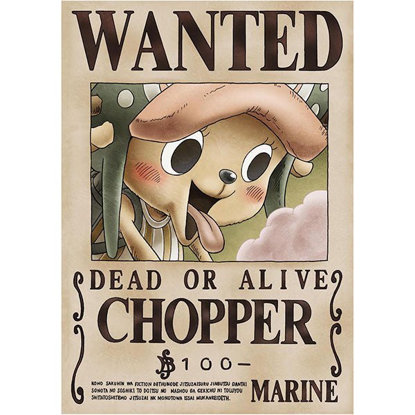 [One Piece] Chopper 100 Official Japan Mugiwara Wanted Poster 42x30cm [Vol 2] - Otaku Collectives