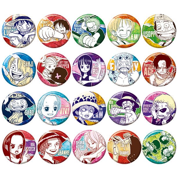 [One Piece] Collection Tin Badge Petit [Childhood] 1st edition - Otaku Collectives