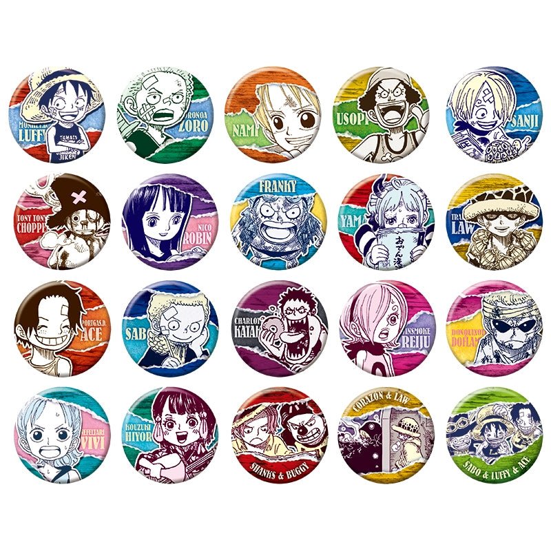 [One Piece] Collection Tin Badge Petit [Childhood] 2nd edition - Otaku Collectives