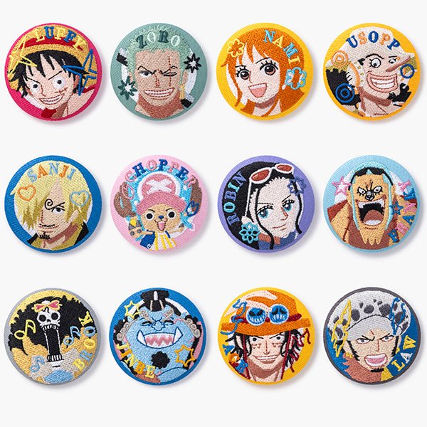 One Piece Embroidered Can Badge Vol.1 - 12 Types Available – Otaku