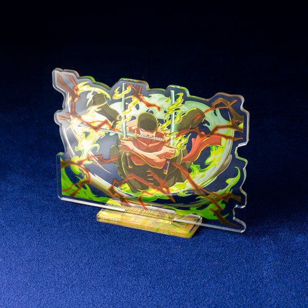 [One Piece] Foil Stamped Three Sword Styled Acrylic Stand - Zoro - Otaku Collectives